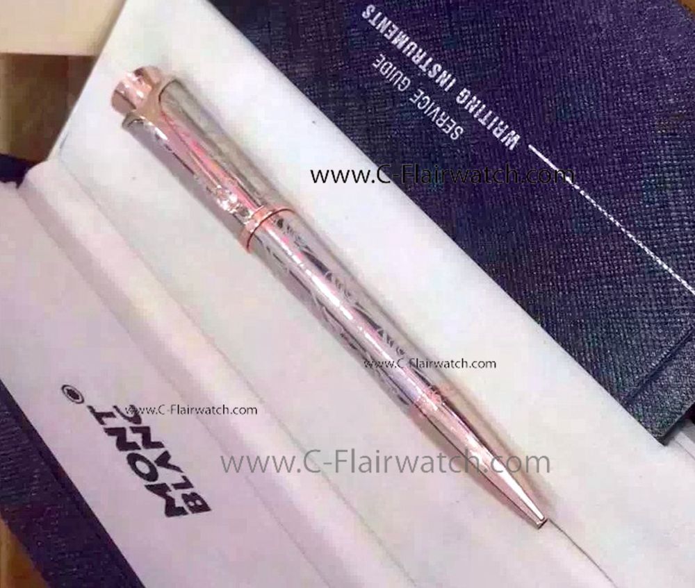 Montblanc Princesse Grace de Monaco Rose Gold Clip Ballpoint Pen